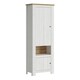 image 1 of Celesto 2 Door Cabinet in White and Oak