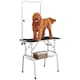 image 6 of PawHut Pet Foldable Grooming Table w/ Adjustable Arm Non-Slip Tabletop Leash
