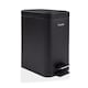 image 1 of 5L BATHROOM SLIM KITCHEN PEDAL RECTANGULAR BIN WASTE WITH SOFT CLOSING LID BLACK | Black