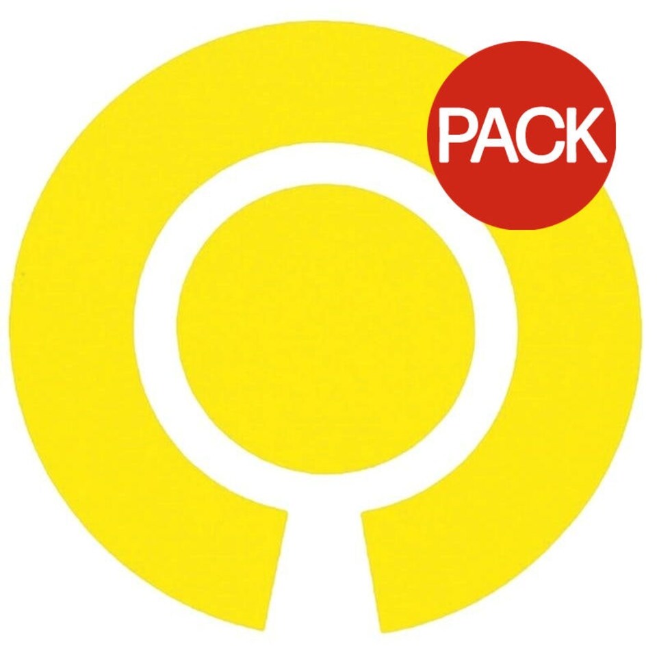 Henselite Bowls Marker Labels (Pack of 4) - Yellow - One Size