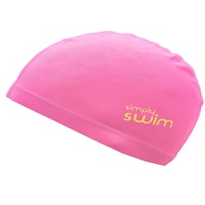 Simply Swim Junior Lycra Fabric Swim Cap - Solid Colours