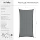 image 6 of Sun Sail Sonny, UV Protected, Water-Resistant and Anti-Tear | Grey | grey | 2 x 4 m | 1