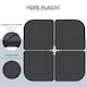 image 5 of Outsunny 4 Pieces Banana Parasol Base Stand Water & Sand Filled Weights, Black
