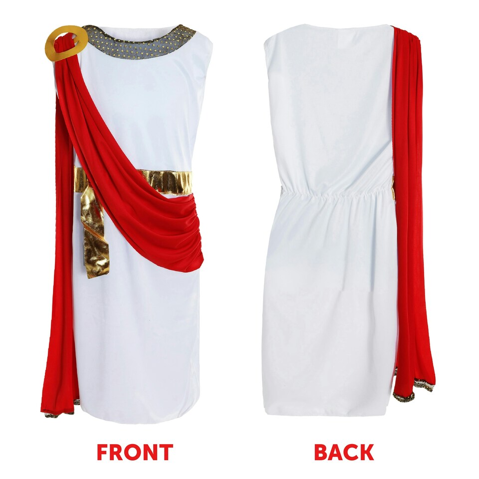 image 1 of Child’s Roman Goddess Costume – Ancient Greek Fancy Dress for Girl White | S
