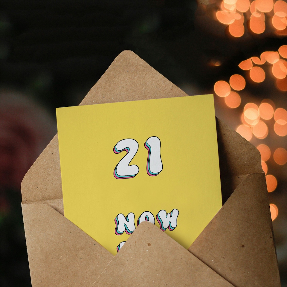 image 1 of 21st Now Get Out Move House Fun Joke Daughter Funny Birthday Card
