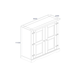 image 3 of Corona White, 2 Door Cupboard Unit White