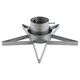 image 1 of Harbour Housewares Metal Star Christmas Tree Stand - Silver