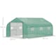 image 3 of Outsunny 4.5 x 3 x 2m Outdoor Tunnel Greenhouse w Roll Up Door 6 Windows Green