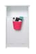 image 3 of Interiors By Premier Captivating Hot Pink Plastic Storage Caddy,Radiant Storage Basket,Utility Basket,Multi-Purpose Container | Pink