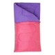 image 2 of Mountain Warehouse Kids Mini Sleeping Bag Insulated 2 Season Camping Boys Girls Pink | Bright Pink