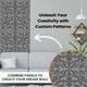 image 5 of NOVECRAFTO Diamond Effect 3D Wall Panels – 6 Sheets Covering 1.5 sqm (16.15 sqft) – Matte Interior PVC Cladding Tiles – 19.6"x19.6" Diamond Design Silver Grey