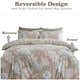 image 3 of VELVETIO Magnolia Dream Printed Duvet Cover Set Reversible Polycotton Easy Care Beddings Pink | Blush Pink | King