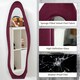 image 4 of HOMCOM Irregular Full Length Mirror with Velvet Frame 160 x 50cm Wine Red