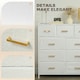 image 3 of HOMCOM Chest of Drawers with 9 Drawers, Boucle Storage Organiser, Cream 