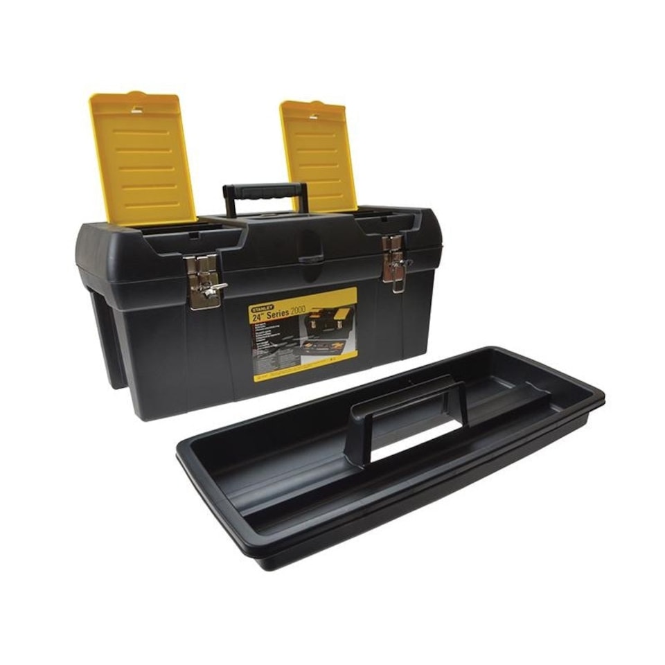 image 1 of Stanley Hand Tools Tool Box With Metal Latches - Multi Colour - 60cm (24in) Multi