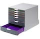 image 7 of Durable VARICOLOR Desktop Organiser 7 Drawer Colour Coded Modular Storage | A4+ | Grey