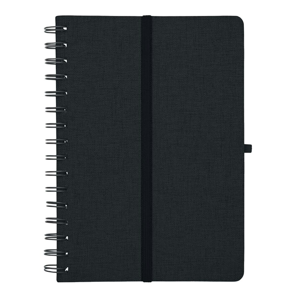 image 1 of MidOcean Strata A5 Notebook - Black - 1.5cm x 14.7cm x 21cm