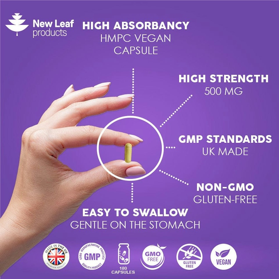 image 1 of Quercetin Supplement 500mg High Strength Antioxidant Capsule