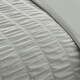 image 3 of Catherine Lansfield Seersucker Frill Silver Duvet Cover Set Grey | Single