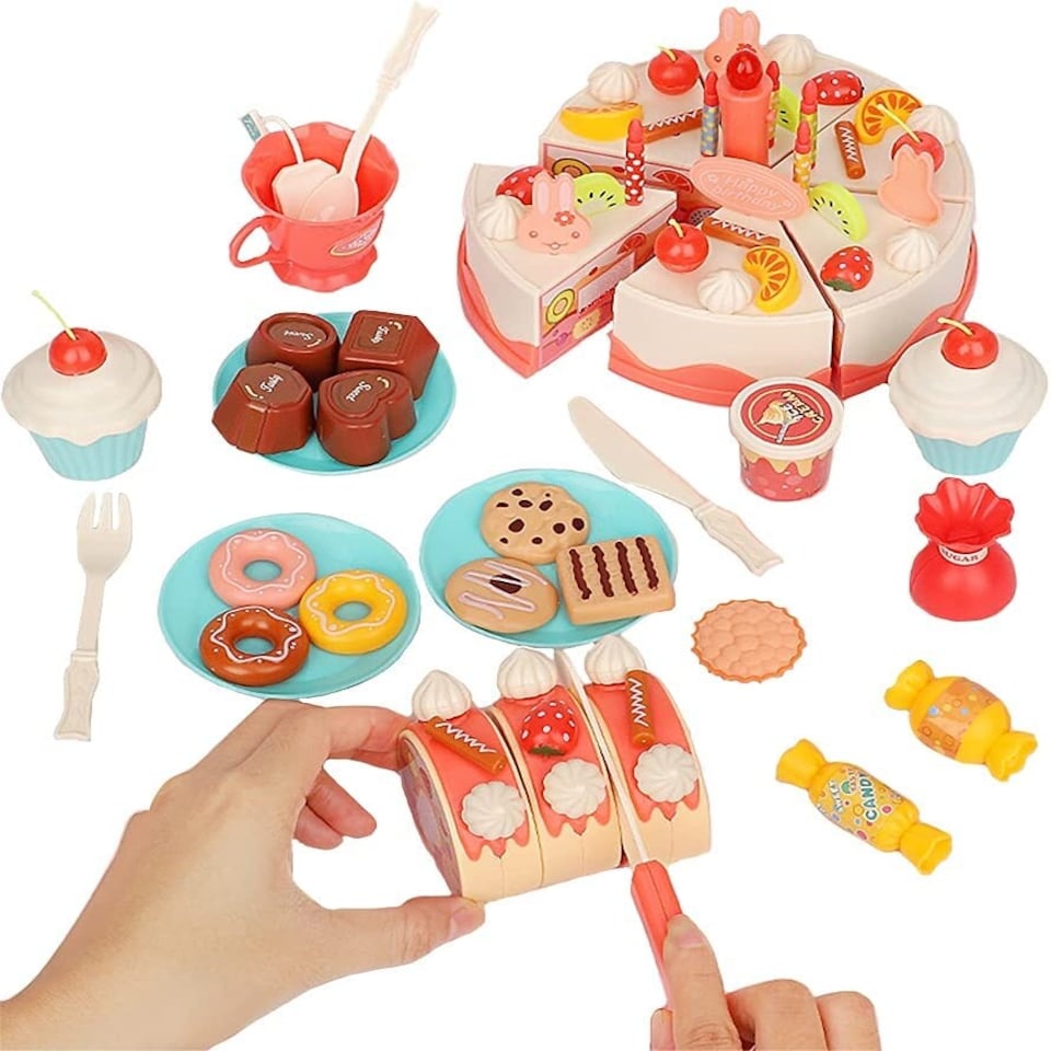 image 1 of Magical Princess Tea Party Set for Kids – Pretend Play Afternoon Tea Set with Cups, Teapot, Utensils & Carry Case