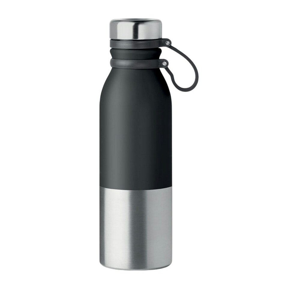 image 1 of MidOcean Iceland Double Wall 600ml Flask - Black - One Size Black | One Size