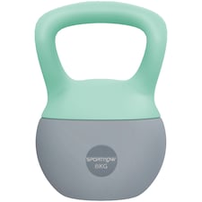 SPORTNOW 6KG Kettlebell with Soft Body and Non-Slip Handle, Grey and Green | Green | Grey and Green