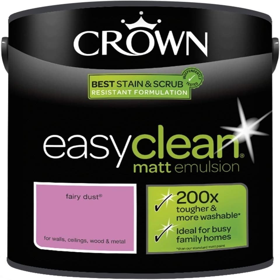 image 1 of Crown Easyclean Matt Emulsion 2.5L Fairy Dust