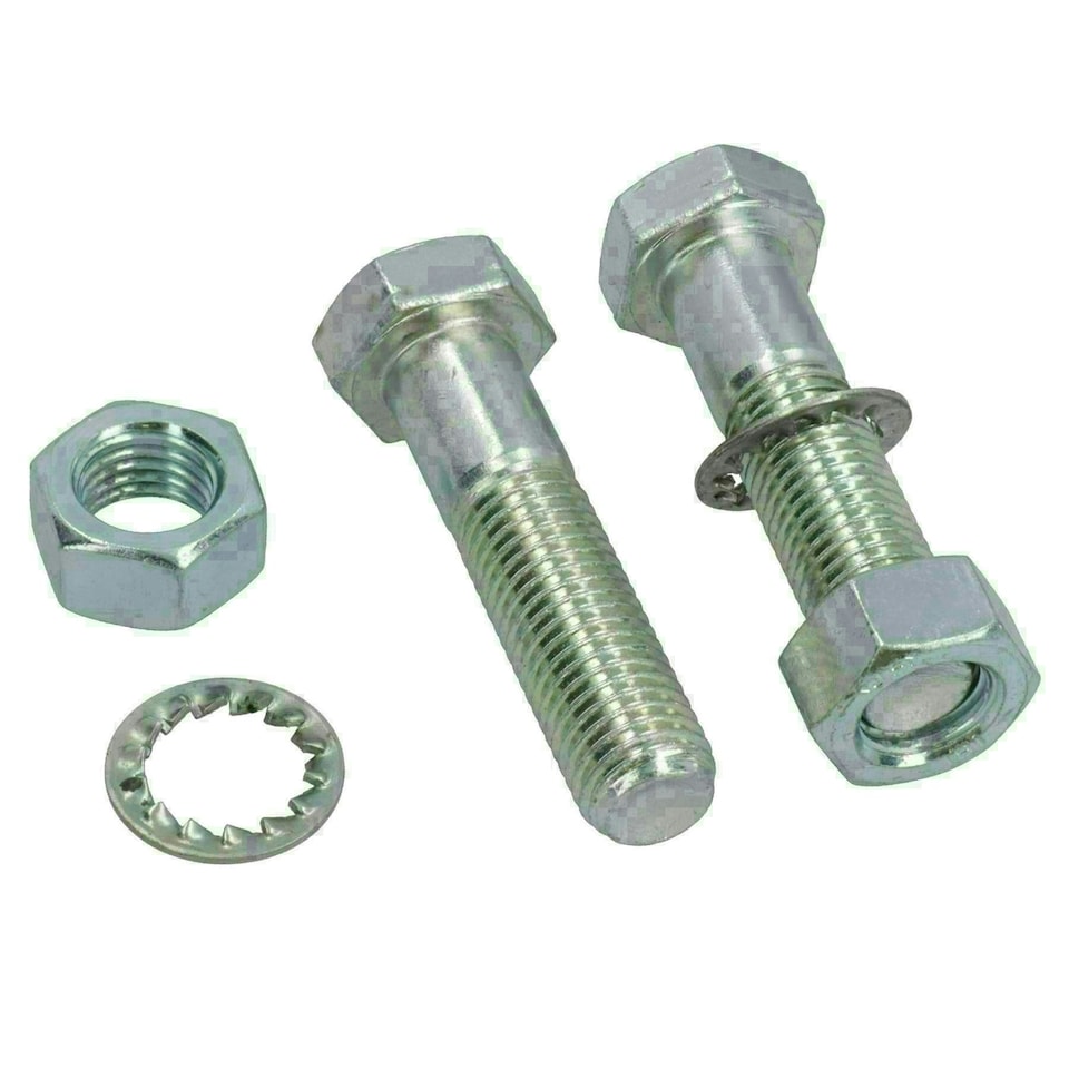 image 1 of M16 (16mm) x 65mm High Tensile Tow Bar Ball Fixing Bolts Washers + Nuts 50 Pack