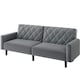 image 7 of Yaheetech Upholstered Couch w/ Adjustable Backrest Green