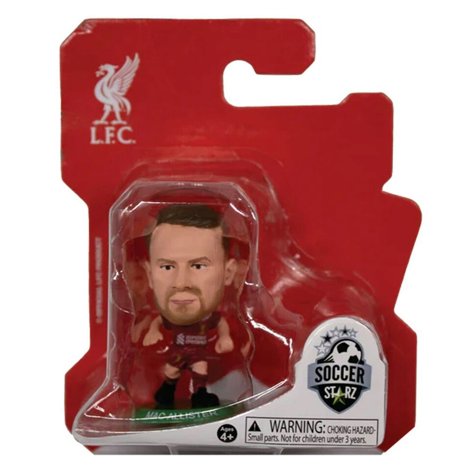 image 1 of Liverpool FC 2025 Alexis Mac Allister SoccerStarz Football Figurine - Red/Green/Gold - One Size