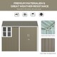image 3 of Outsunny 8 x 6ft Metal Garden Shed Outdoor Storage Shed with  Doors Window
