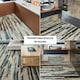 image 2 of NOVECRAFTO Self Adhesive Floor Planks | 36x5.98in (91.4x15.2cm) Each | Peel & Stick Vinyl Flooring | Stormwave Timber Design | Waterproof DIY Tiles Brown | 5 sqm