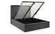 image 3 of Premium - Grey Scalloped Velvet Ottoman Bed - King 5ft (150cm)