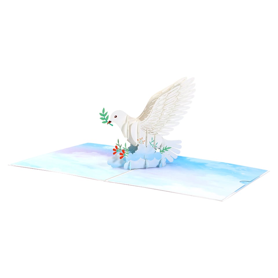 image 1 of Wings of Peace Dove 3D Pop Up Card