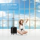 image 5 of Flight Knight Carry On Suitcase - 8 Wheel TSA Lock USB Port - Anti Crack Case Hard Luggage Approved for easyJet, Jet2, BA Black | Black/Gold Butterfly | Cabin Bag