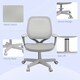 image 6 of Vinsetto Office Chair, 360 Degree Swivel Desk Chair with Wheels, Grey Grey