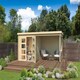 image 1 of Long Beach-Log Cabin, Wooden Garden Room, Timber Summerhouse, Home Office - L492.2 x W254.9 x H216.6 cm Brown