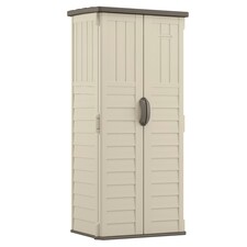 Suncast Mannington Storage Cabinet - Vanilla Brown