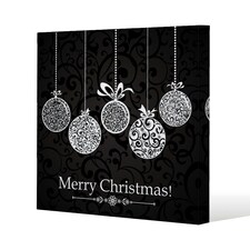 Vintage christmas balls (canvas) 114 x 114 x 4cm
