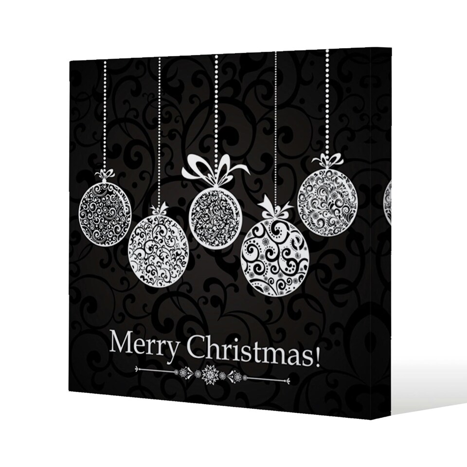 Vintage christmas balls (canvas) 114 x 114 x 4cm