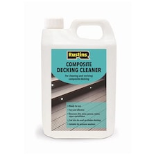 Rustins Composite Decking Cleaner Effective Mold and Mildew Remover Deep Cleaning Solution for Decks Patios and Outdoor Spaces 4 litre
