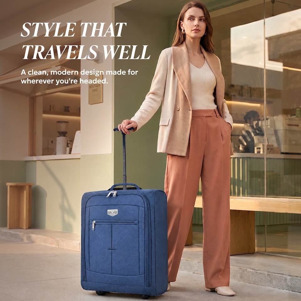 image 1 of Lugg Mars Soft Cabin Bag with Wheels 56x45x25cm for EasyJet Overhead Locker
