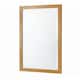 image 1 of Oak Effect Framed Bevelled Mirror Brown | 123x39.5x2cm