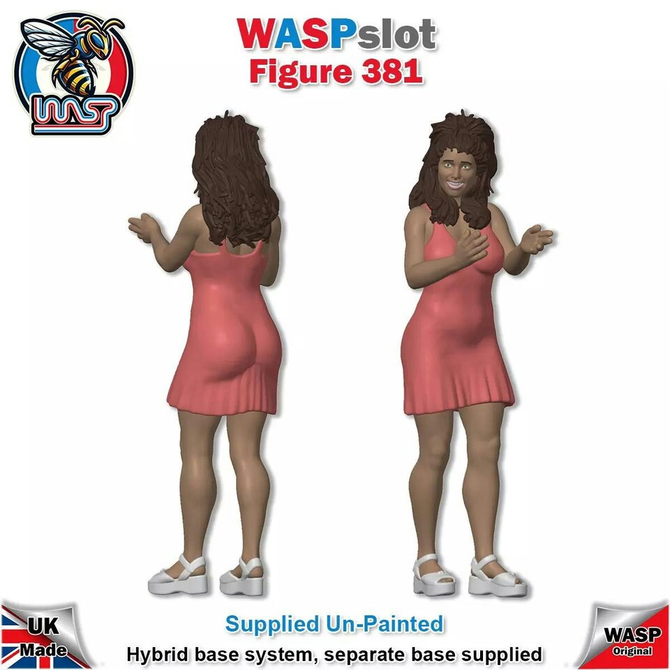 image 1 of Trackside Unpainted Figures Party Ladies x 3 Scenery Set 128 1:32 Wasp