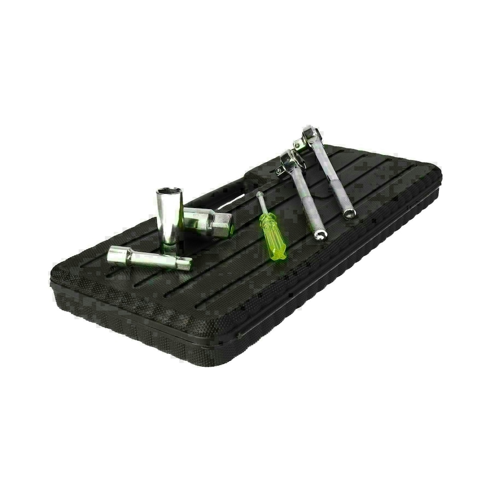 image 1 of Metric and Imperial Socket Set Ratchets Accessory Kit 1/4" 3/8" 1/2" Drive 52pc