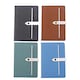 image 2 of Single B5 96 Sheets Ruled PU Leather Hardcover Notebook with Button Closure
