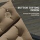 image 5 of Outsunny Sun Lounger Cushion Only, Garden Lounge Chair Cushion, Light Grey 