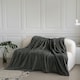 image 1 of Velosso Chunky Cord Super Soft Plush Heavy Blanket - 200cm x 240cm Grey | Charcoal