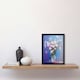 image 2 of White Daisy Bouquet Glass Vase Abstract Oil Black Framed Wall Art Print A4