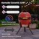 image 7 of Kamado 13" Ceramic BBQ Grill Smoker Charcoal Cooking Oven Portable